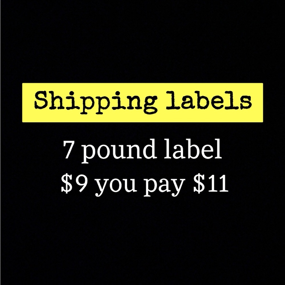 Shipping label 7lb